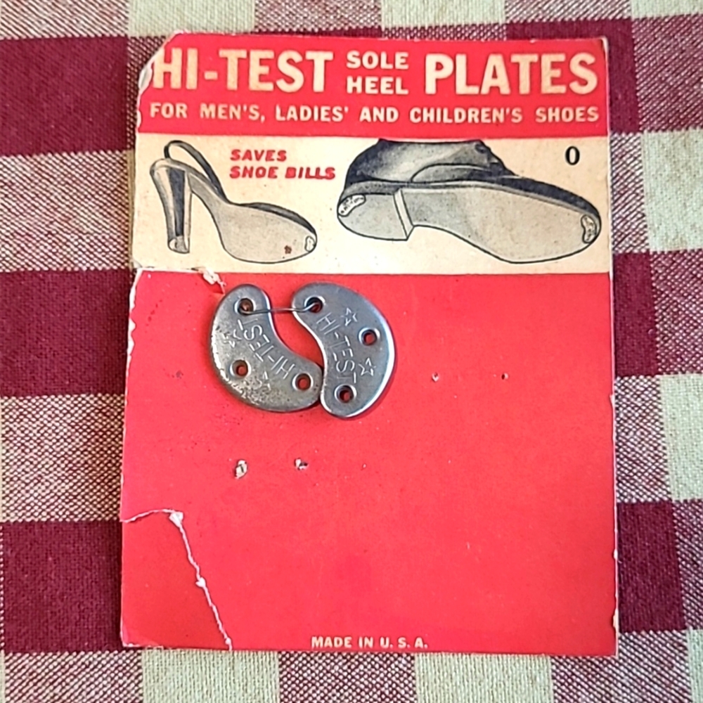 Vintage Sole Heel Shoe Plates Card